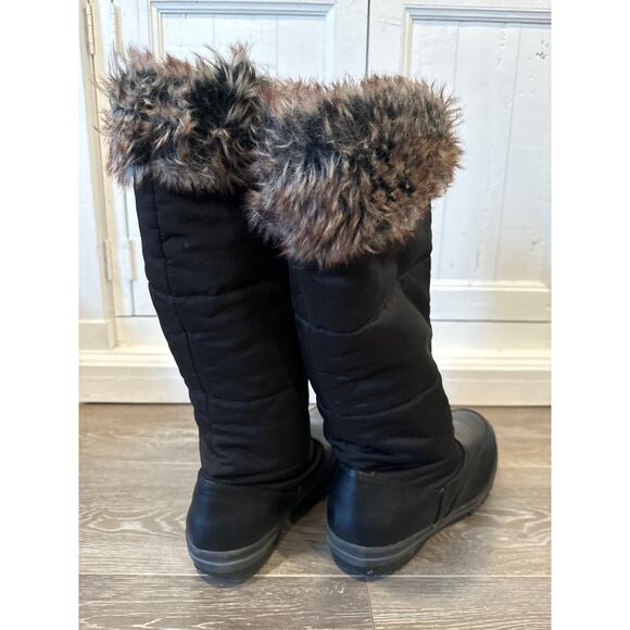 Lands End Women’s Black Winter Boots Powder Run Knee High Insulated - Size 11B‎ - Picture 3 of 4